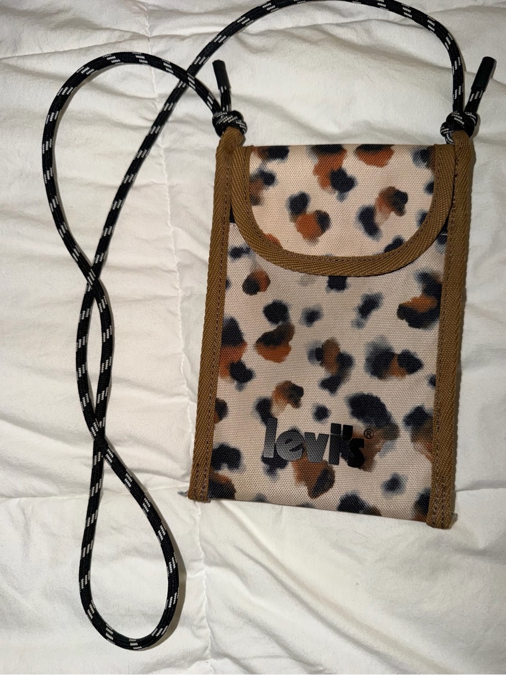 Levi's Leopard Print Crossbody Phone Pouch